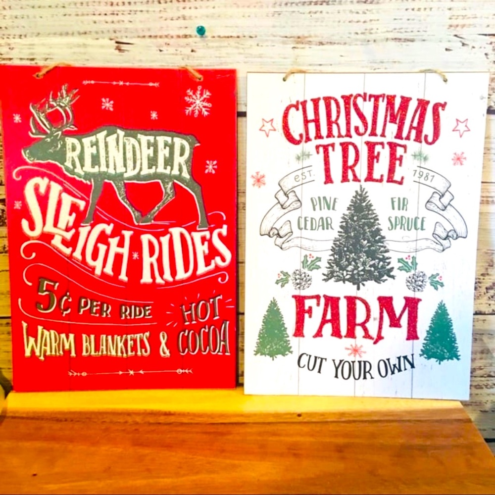 Christmas Winter Home Decor Signs